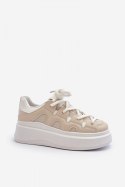 Buty Sportowe Model Vinali 55-22 Beige - Step in style - 40 Step in style