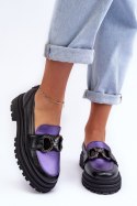 Loafersy Model Elkiza 2692 173-805 Black/Violet - Step in style - 38 Step in style