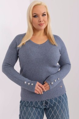 Sweter Damski Model PM-SW-PM1020.12P Grey/Blue - Factory Price - 2XL/3XL Factory Price