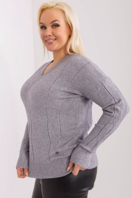 Sweter Damski Model PM-SW-PM688.64 Grey - Factory Price - 2XL/3XL Factory Price