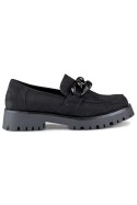 Półbuty Loafersy Model DE1130B Black - PRIMO - 40 PRIMO