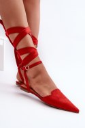 Baleriny Model Ellesara JH265 Red - Step in style - 41 Step in style